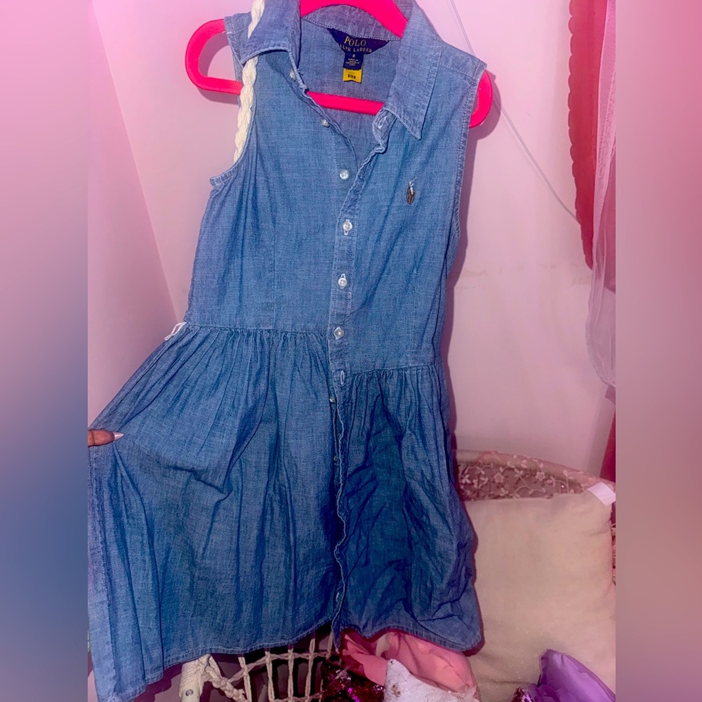 Ralph Lauren girls denim dress